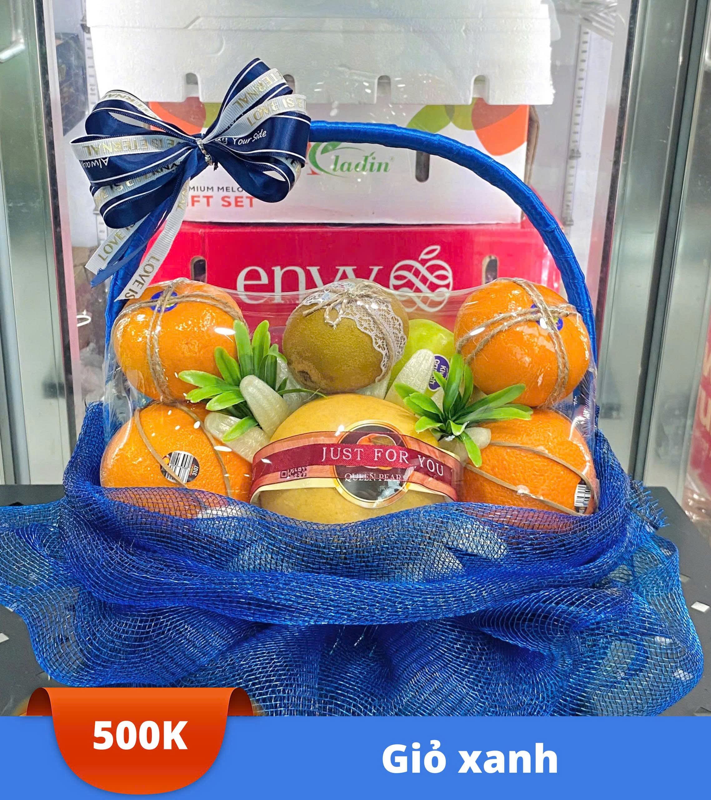 Giỏ xanh dương đậm