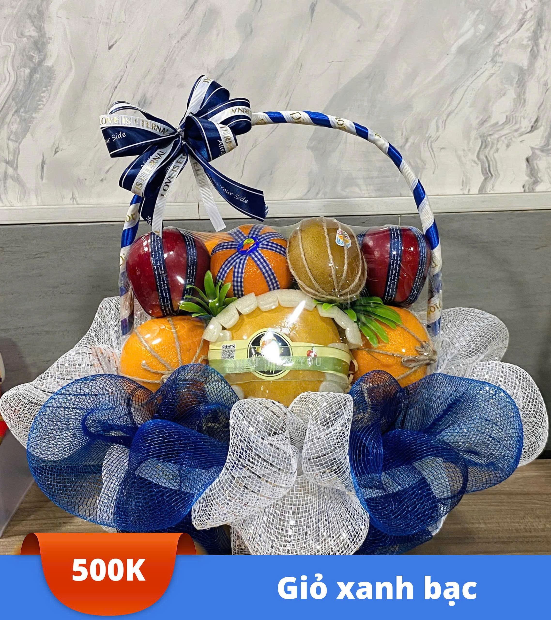 Giỏ xanh bạc